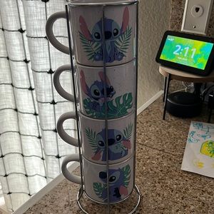 Stitch coffee cup set
